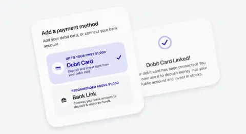 Public.com 新增借记卡入金功能,提升投资便捷性与包容性