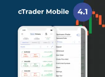 cTrader Mobile 4.1 发布：新增完全可定制收藏图表周期