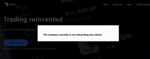 CFDs经纪商Doto更换CEO，暂停欧盟客户开户