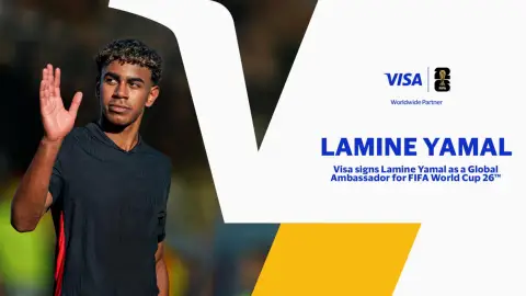 Visa 签约 Lamine Yamal 担任 2026 年世界杯全球大使