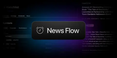 TradingView 推出实时新闻提醒功能
