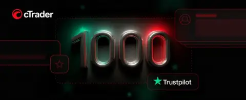 cTrader 在 Trustpilot 评论数突破 1,000 条