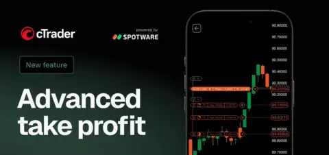 cTrader 全平台上线高级止盈功能，支持最多五级分批平仓