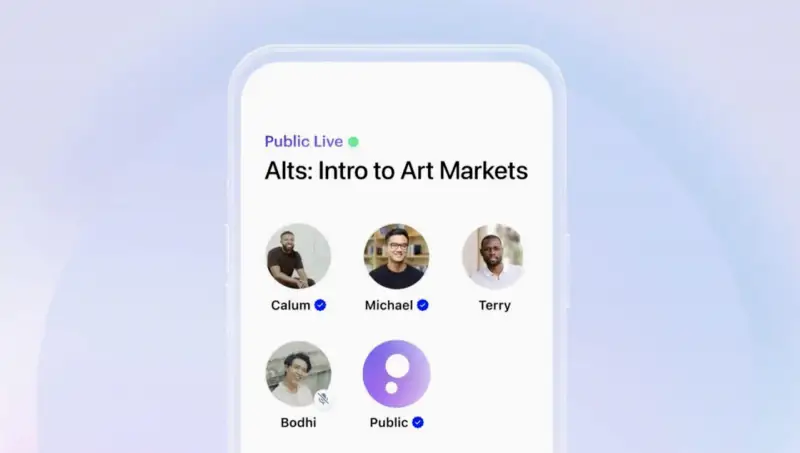 Public.com推出新音频节目Alts on Public Live，聚焦另类资产