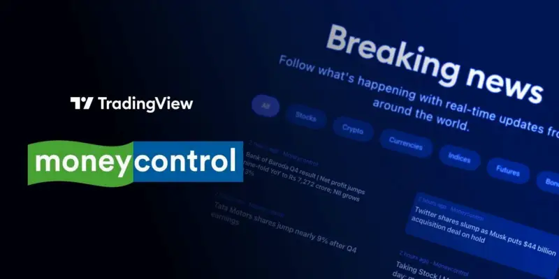 Moneycontrol 登陆 TradingView India 突发新闻板块