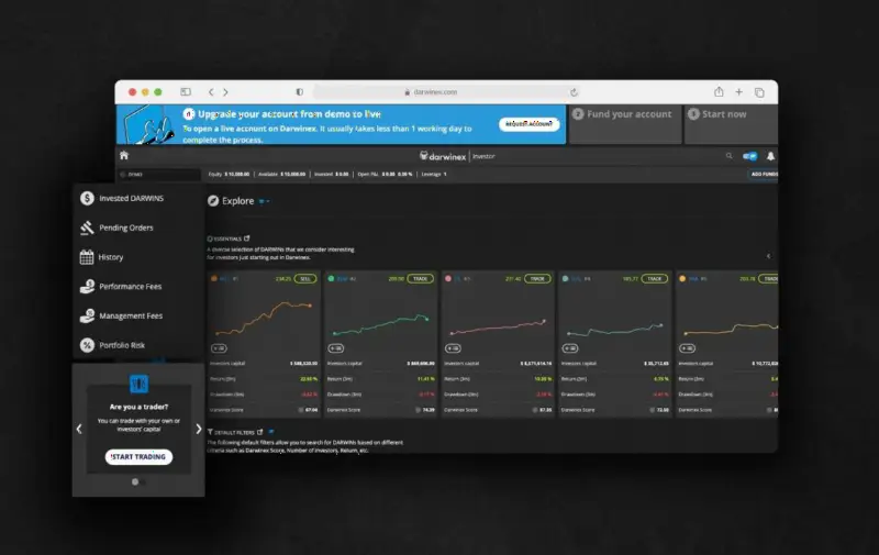 Darwinex 宣布平台升级，推出个性化用户界面
