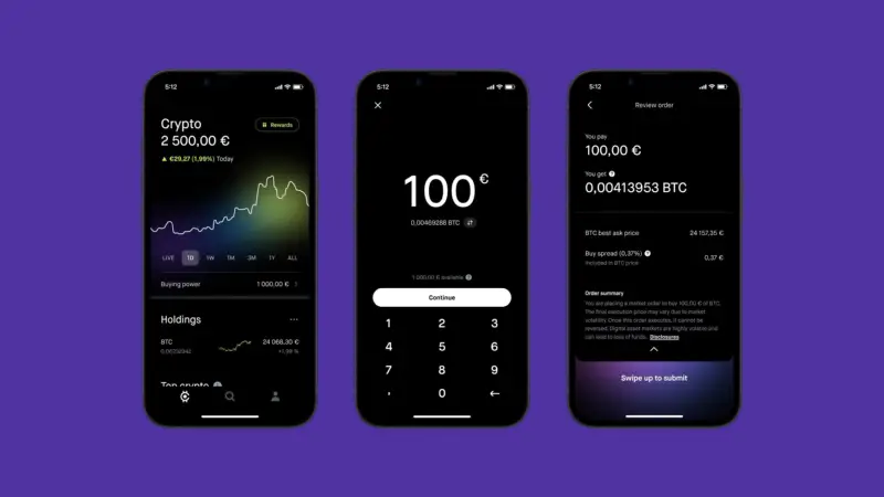 Robinhood Crypto在欧洲推出加密货币转账功能