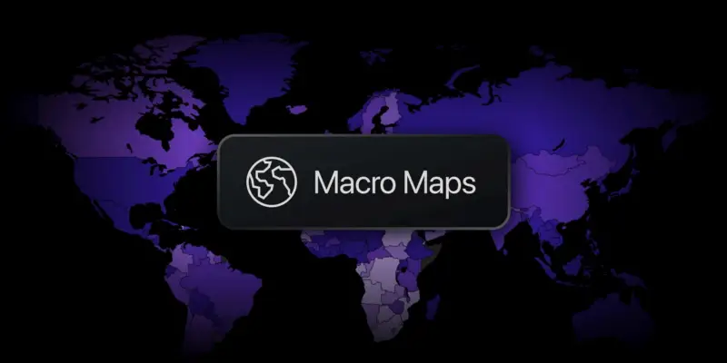 TradingView 推出 Macro Maps 2.0，宏观经济数据工具全面升级