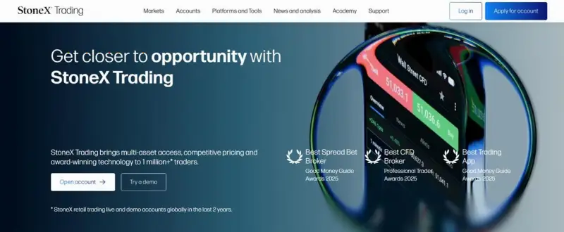 City Index 品牌重塑为 StoneX Trading，零售业务并入集团全球品牌