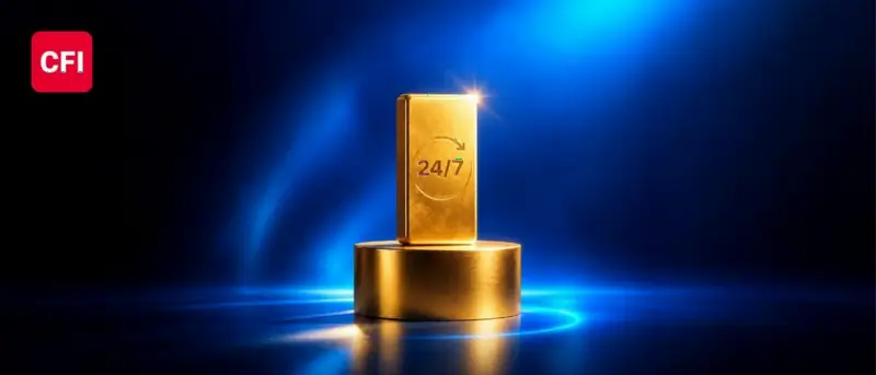 CFI推出Gold 24/7，将黄金交易拓展至周末全天候