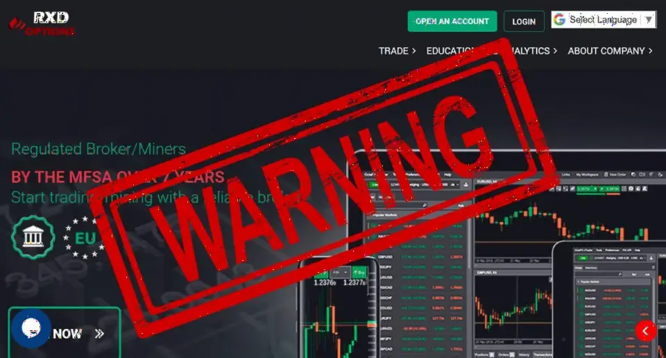 加拿大IIROC警告无牌经纪商RxD Options