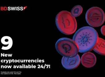 BDSwiss 新增九种加密货币差价合约，扩大加密资产产品线