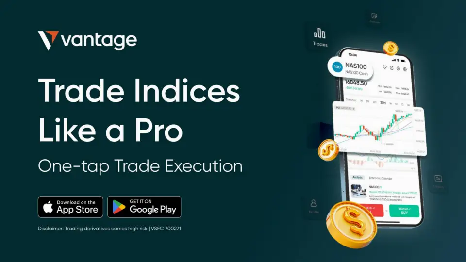 Vantage 升级网站与App，强化指数差价合约交易功能