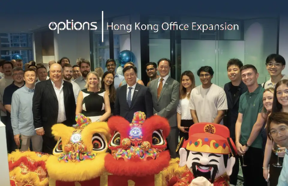 Options Technology 在香港中环开设新办公室，获投资推广署支持