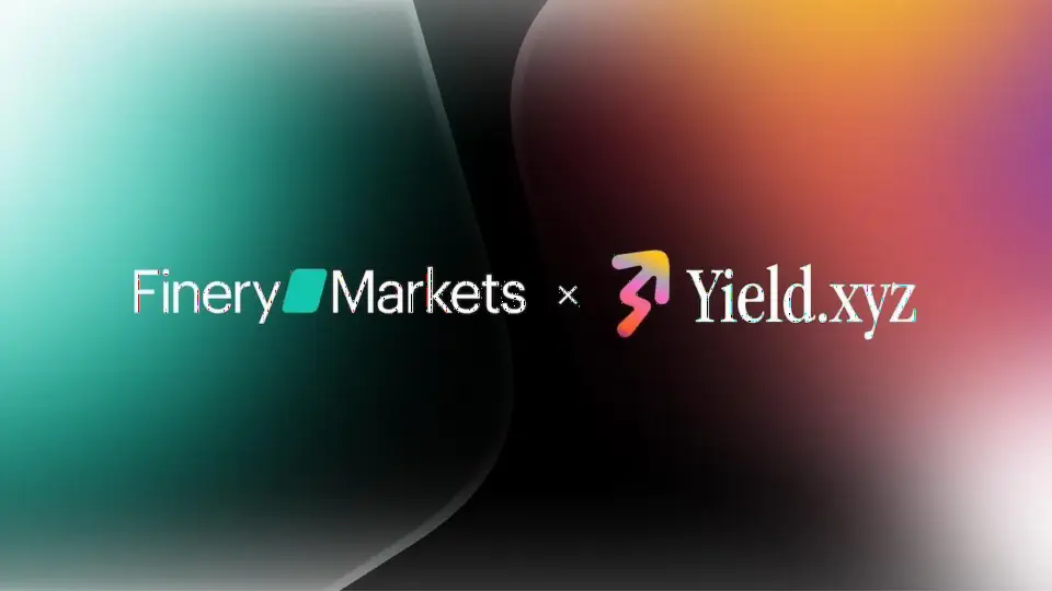 Finery Markets 联手 Yield.xyz 为机构推出稳定币质押与 DeFi 收益服务