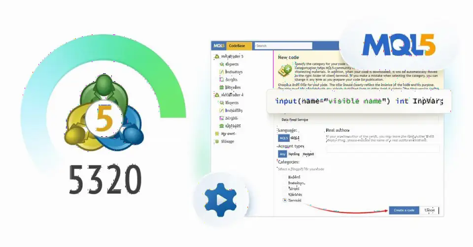 MetaTrader 5 Build 5320 发布：新增服务类 CodeBase 分类，明确终止对旧版 Windows 支持