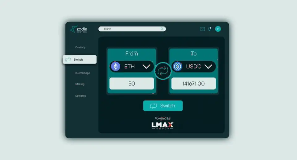 LMAX 流动性支持 Zodia Switch 上线，机构客户可在托管钱包内直接兑换资产