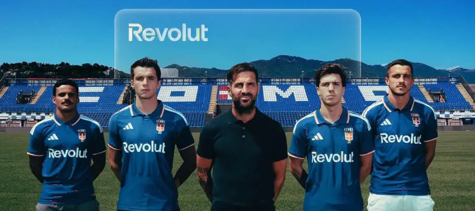 Revolut 成为意甲 Como 1907 球衣胸前赞助商