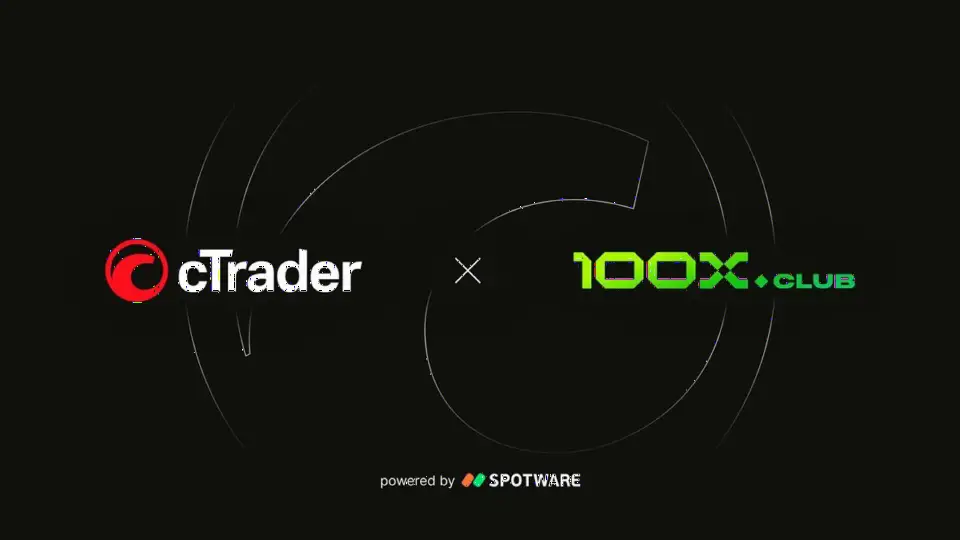 100x.club 携手 cTrader，为自营交易引入透明化交易平台