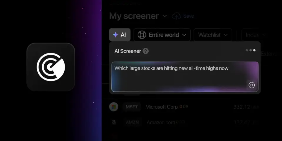 TradingView 推出 AI Screener：用自然语言筛选股票